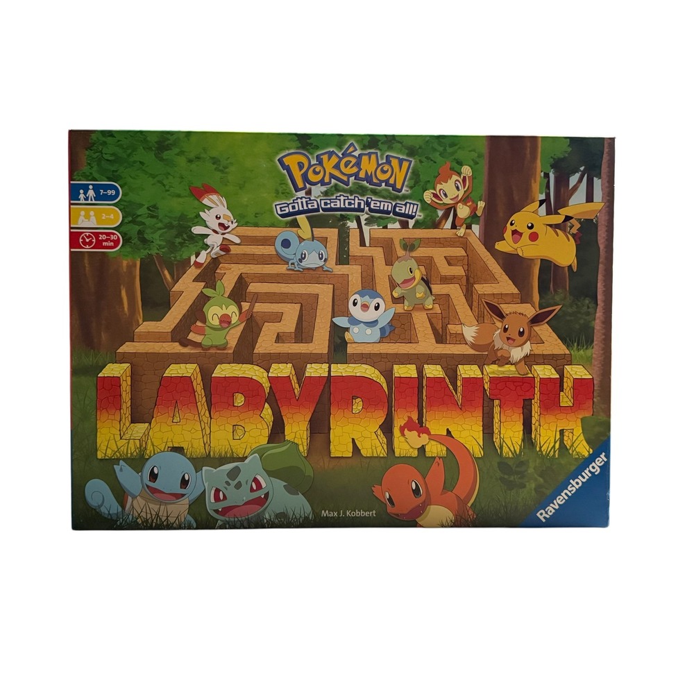 Ravensburger Pokemon Labyrinth Board Game Complete Shifting Maze Strategy Game